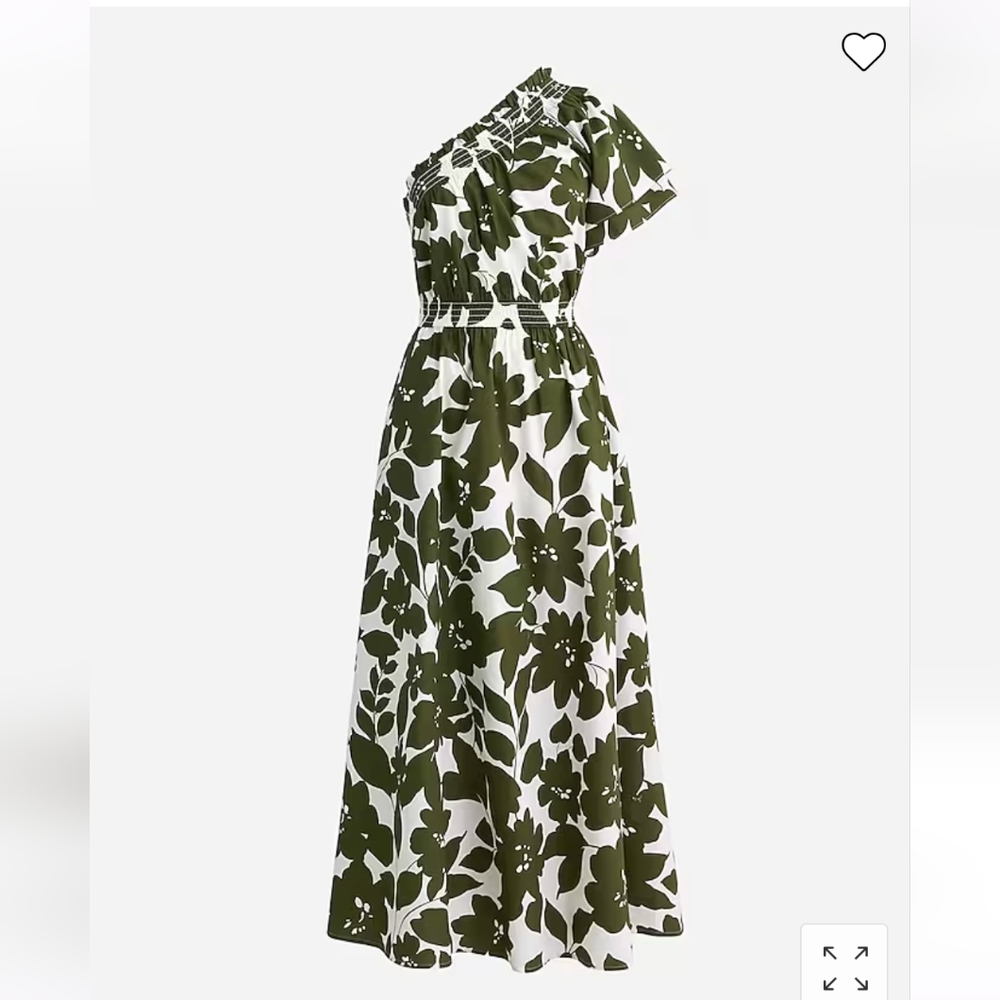 NWT J Crew One Shoulder Dress